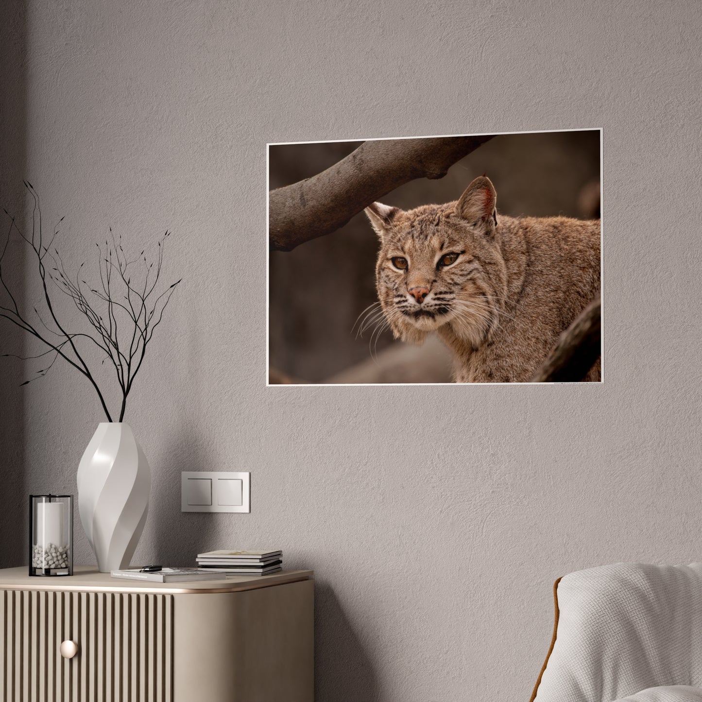 Wildlife Gloss Poster - Majestic Bobcat Wall Art