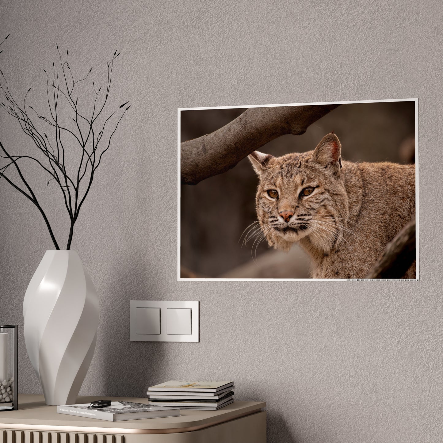 Wildlife Gloss Poster - Majestic Bobcat Wall Art