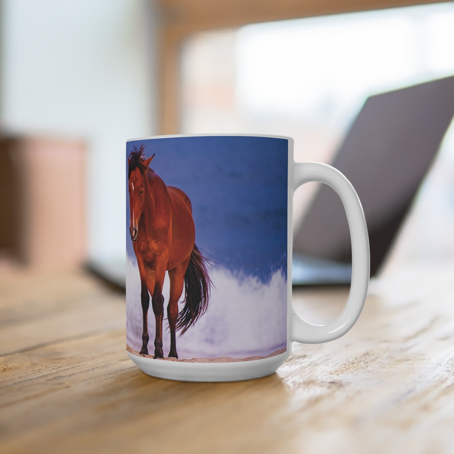 Wild Ponies Ceramic Mug 15oz