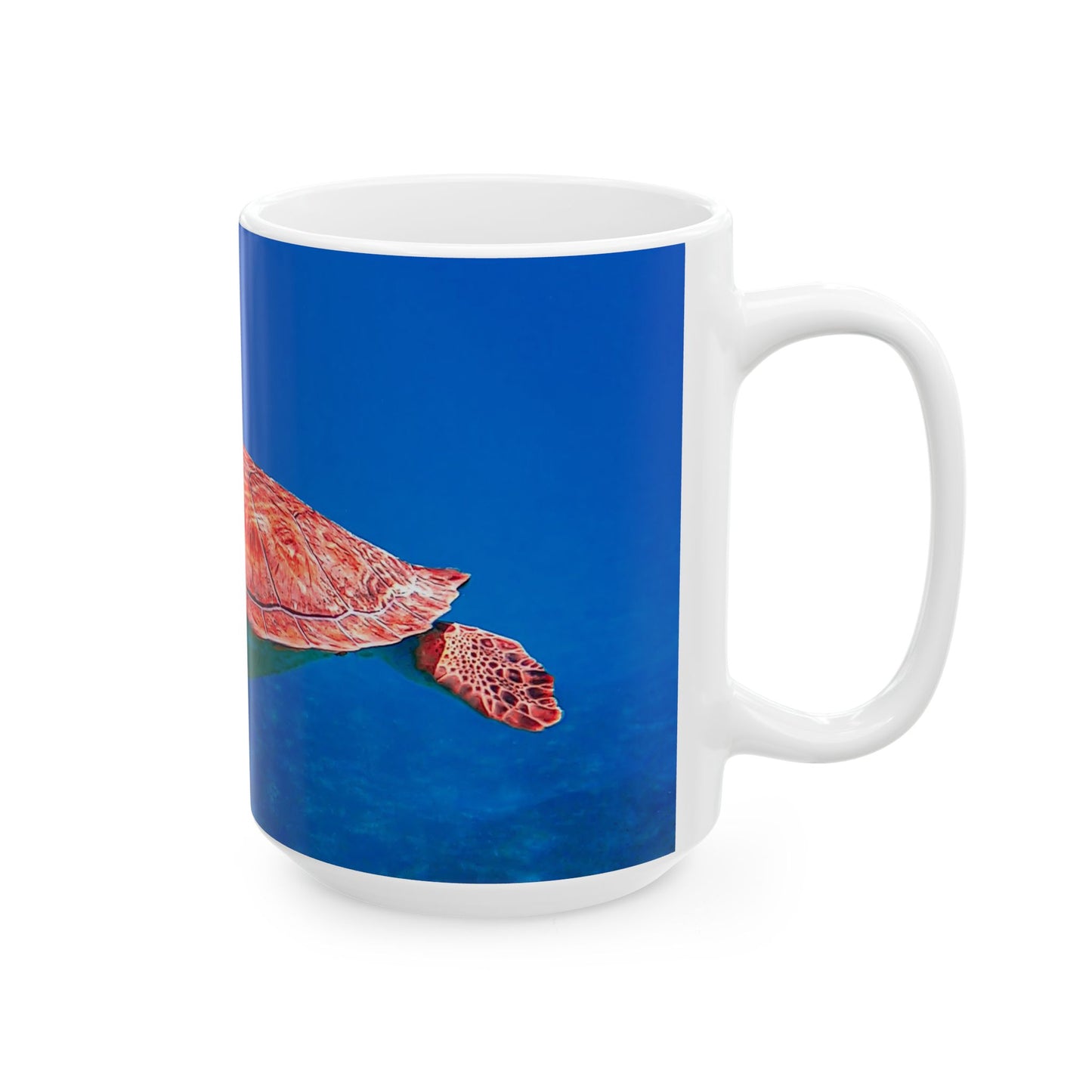 Sea Turtle Ceramic Mug (11oz, 15oz) - Ocean Lover Gift