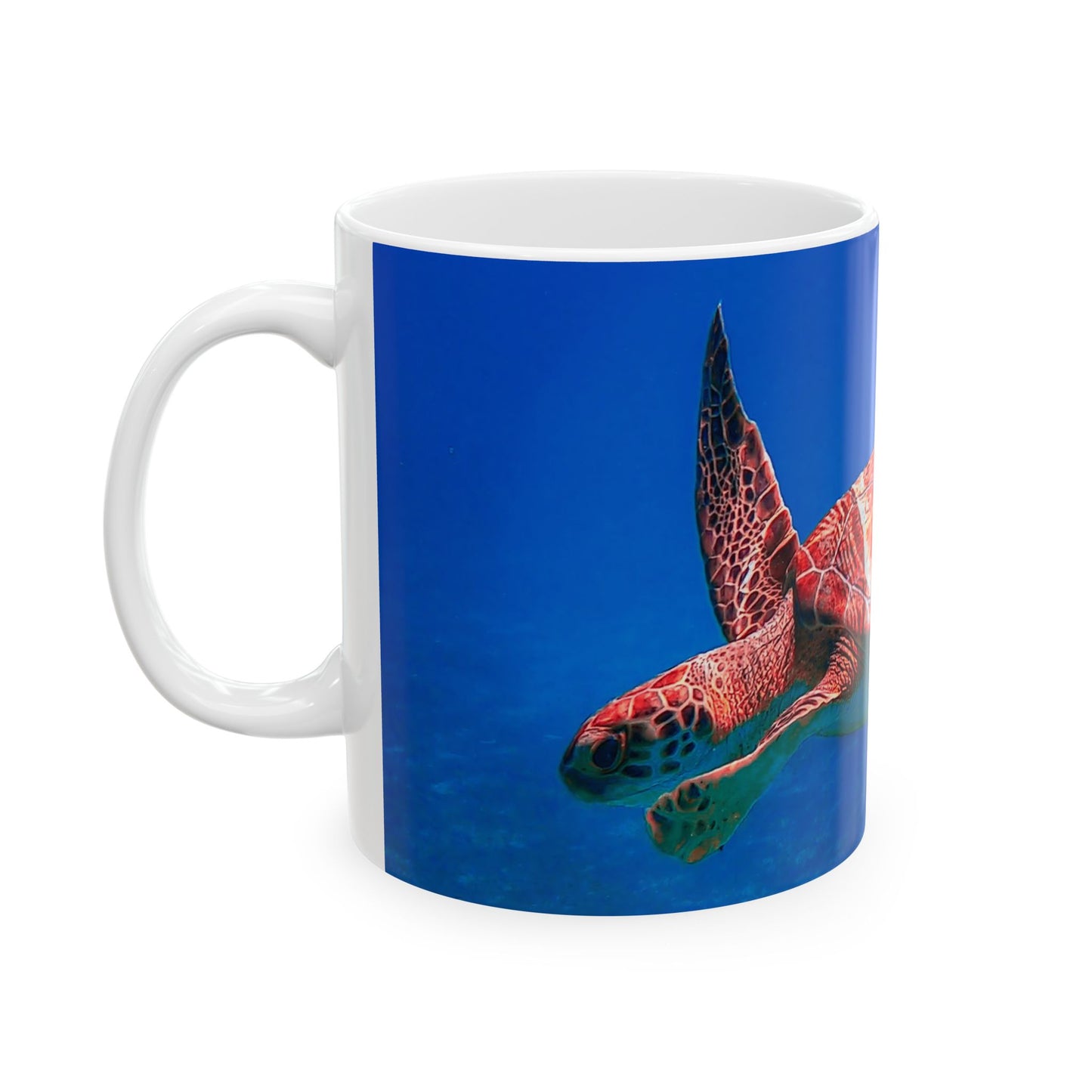 Sea Turtle Ceramic Mug (11oz, 15oz) - Ocean Lover Gift