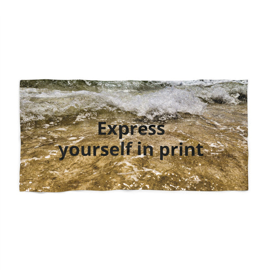 Beach Towel - Custom Photographic Wave Print (“Express yourself in print”)