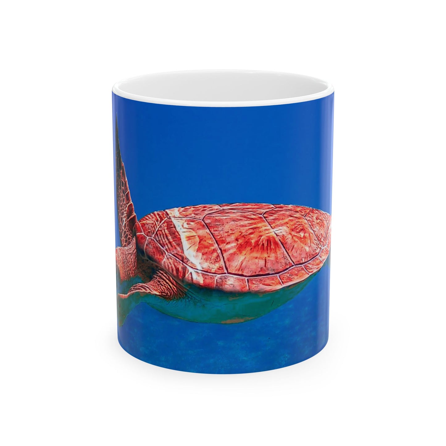 Sea Turtle Ceramic Mug (11oz, 15oz) - Ocean Lover Gift