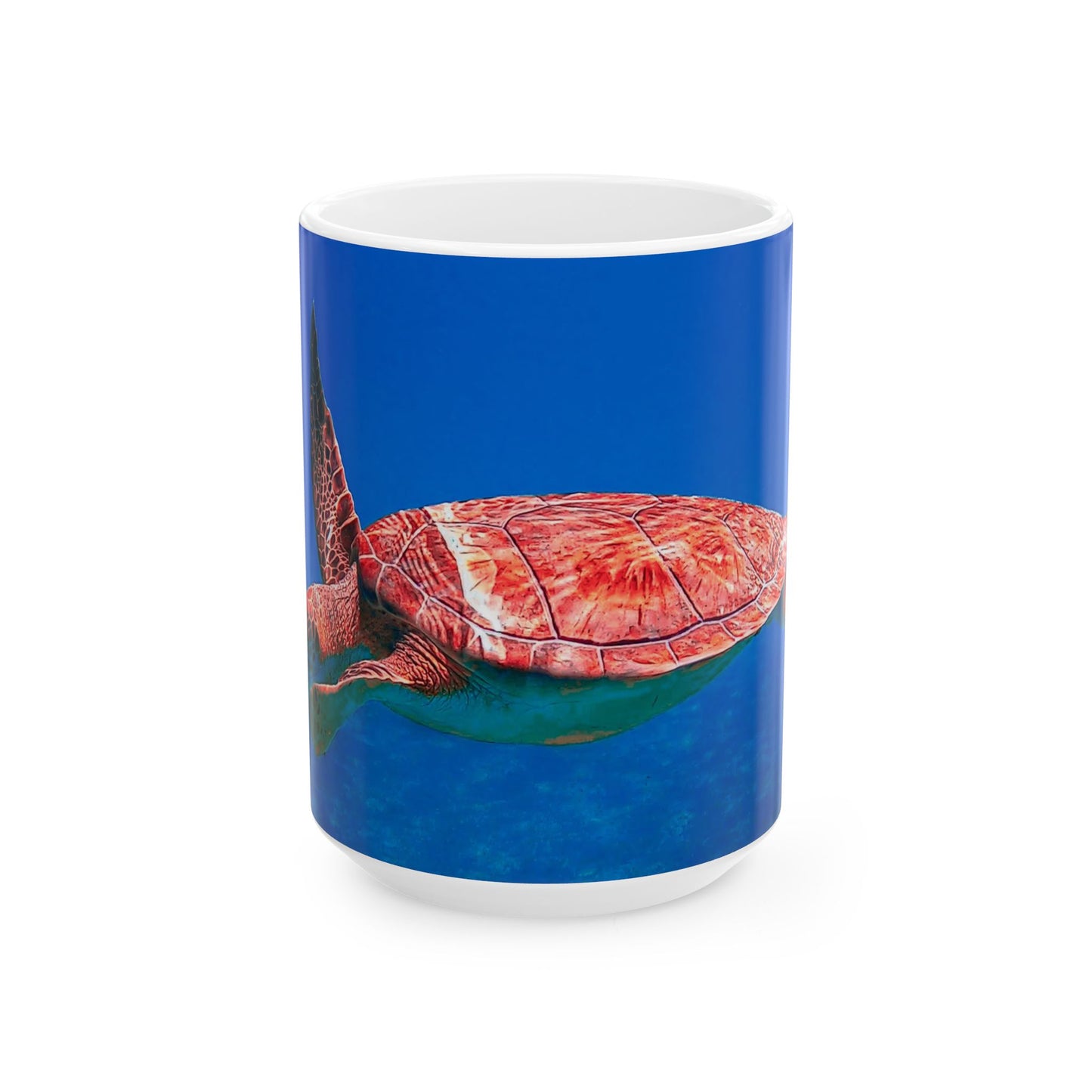 Sea Turtle Ceramic Mug (11oz, 15oz) - Ocean Lover Gift