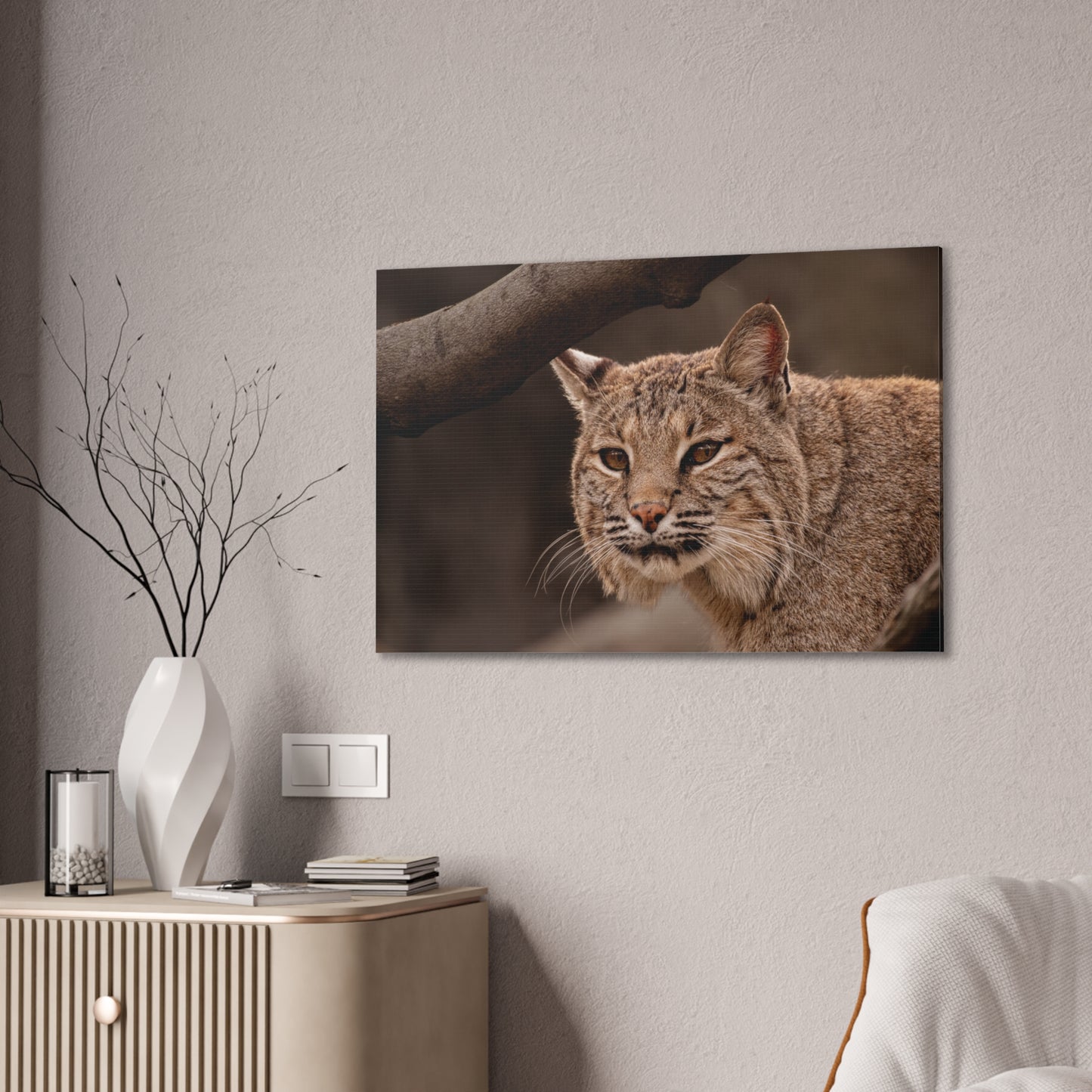 Canvas Art - Bobcat Lynx