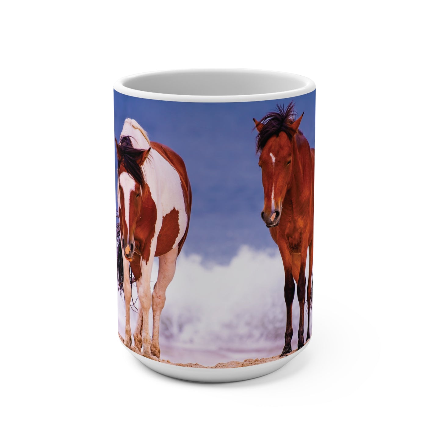 Wild Ponies Ceramic Mug 15oz