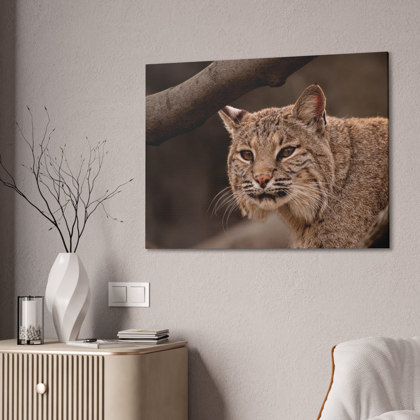 Canvas Art - Bobcat Lynx