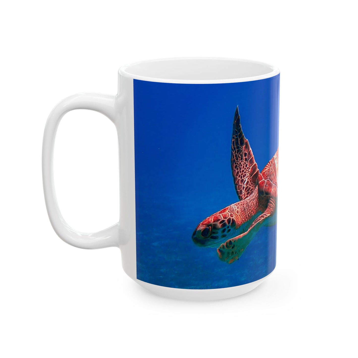 Sea Turtle Ceramic Mug (11oz, 15oz) - Ocean Lover Gift