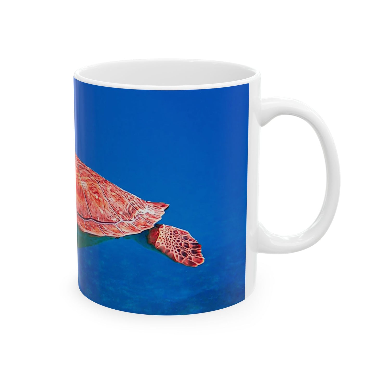 Sea Turtle Ceramic Mug (11oz, 15oz) - Ocean Lover Gift